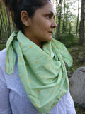 square brocade silk scarf