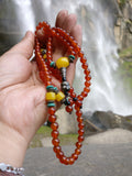 Carnelian gemstone 108 prayer beads