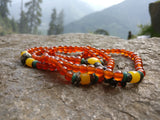 Carnelian gemstone 108 prayer beads