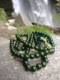Emerald Green gemstone 108 prayer beads
