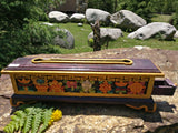 handcarved incence holder with 8 auspicious buddhist symbols