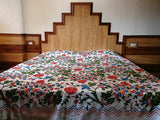Himalayan crewel design bed spread