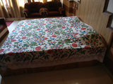 Himalayan crewel design bed spread