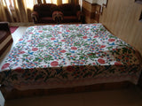 Himalayan crewel design bed spread