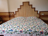 Himalayan crewel design bed spread
