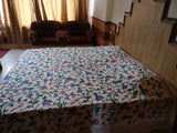 Himalayan crewel design bed spread