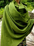 Pashmina Shawl in Olive Green