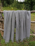 Chequered travel blanket