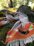 Handloomed wool scarf/ stole