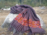 Handwoven wool scarf