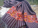 Handwoven wool scarf
