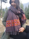 Handwoven wool scarf