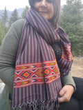 Handwoven wool scarf