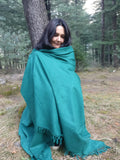 Large green shawl