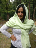 Silk wool scarf