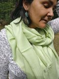 Silk wool scarf